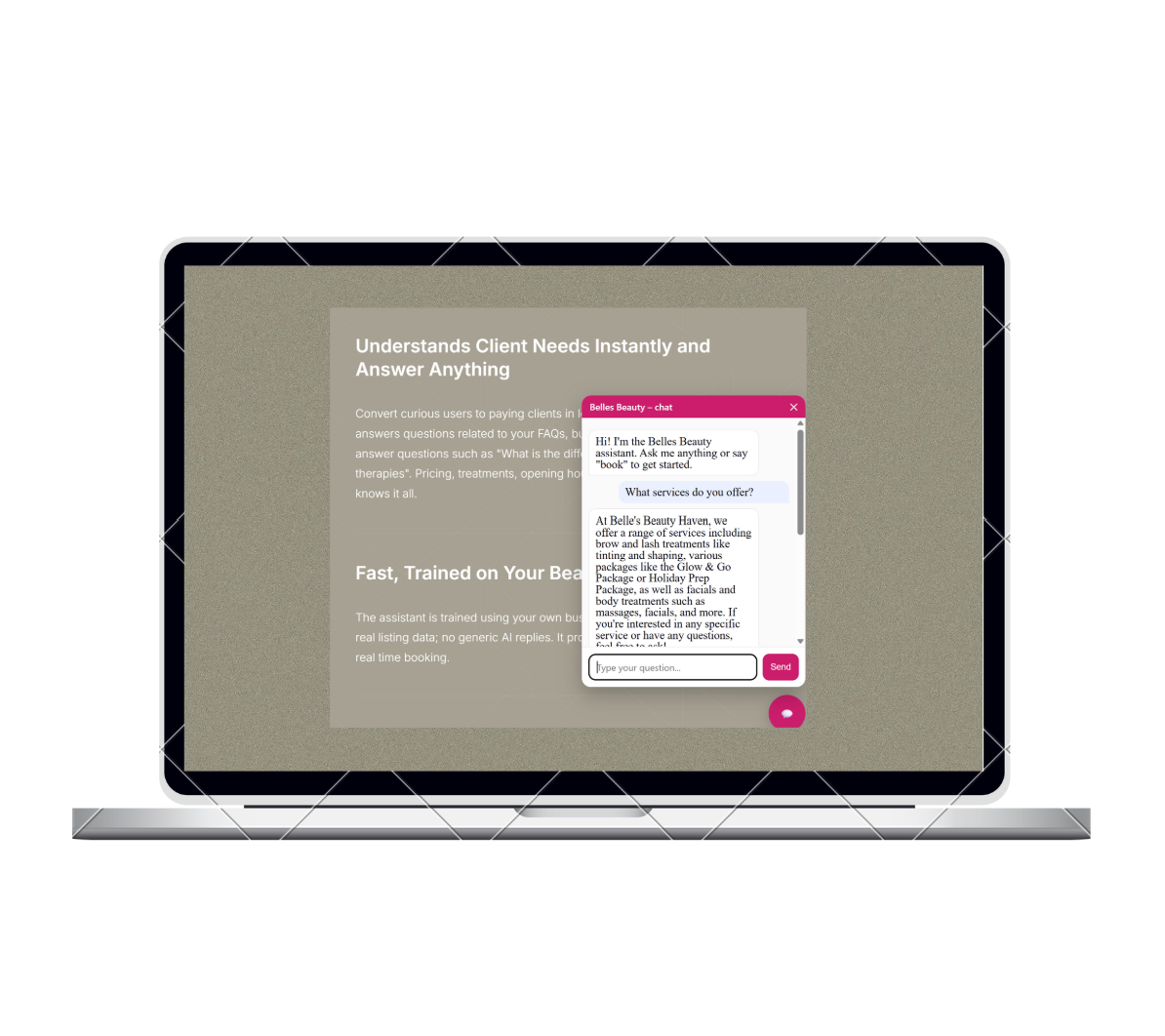 Destop DM bot mockup